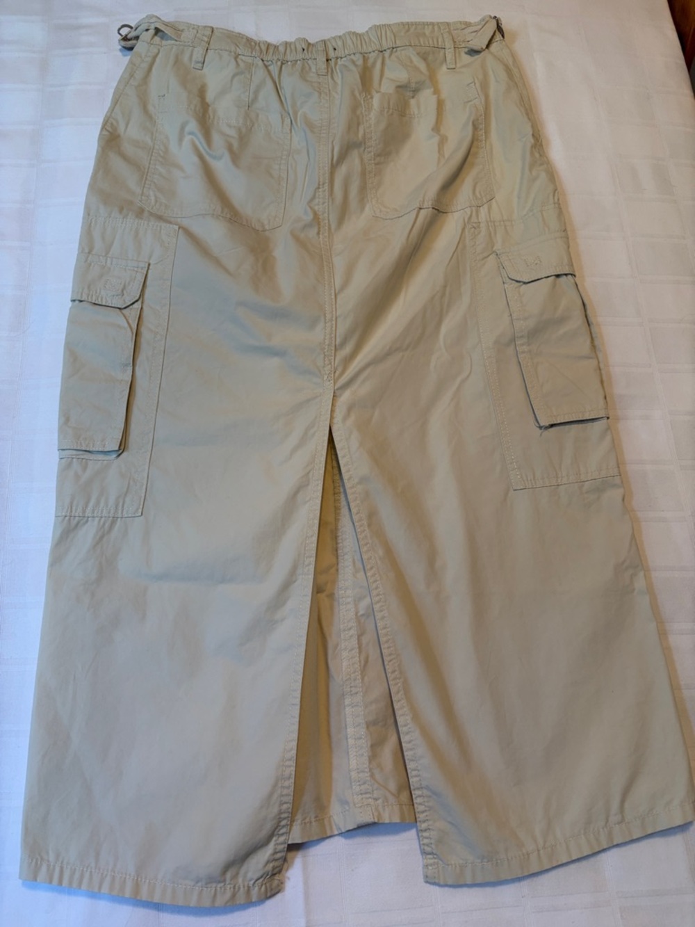 Wild Fable Light Beige Cargo Maxi Skirt with Patch Pockets - Picture 4 of 4
